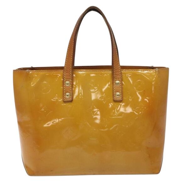 LOUIS VUITTON Monogram Vernis Reade PM Hand Bag Beige M91334 - Picture 2 of 12